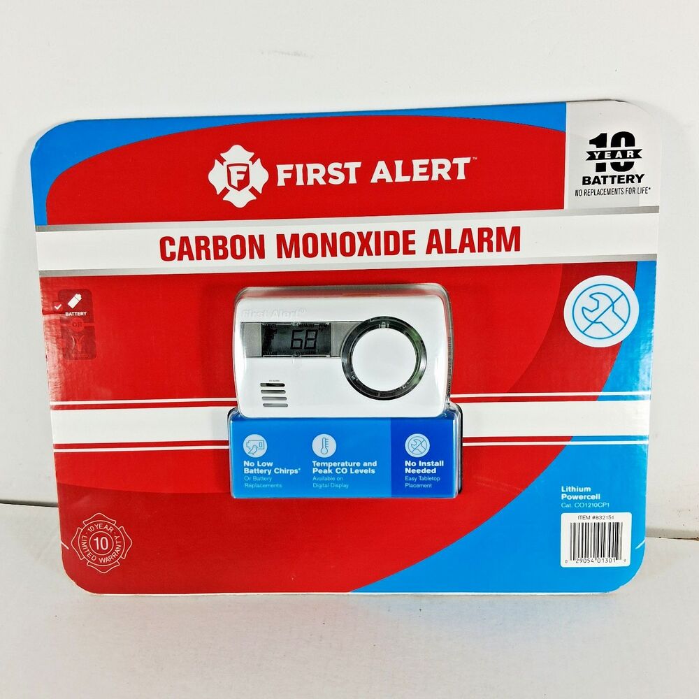 FIRST ALERT Carbon Monoxide Alarm - White - CO1210CP1 - NEW - FACTORY SEALED